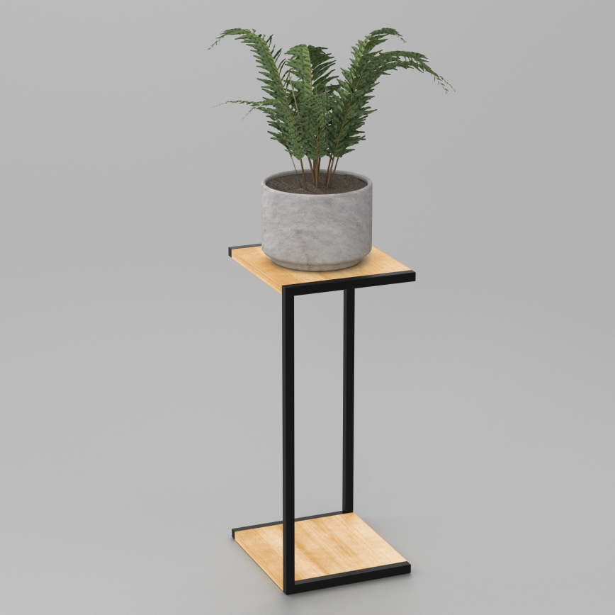 Blomsterställ 70x30x34 cm svart