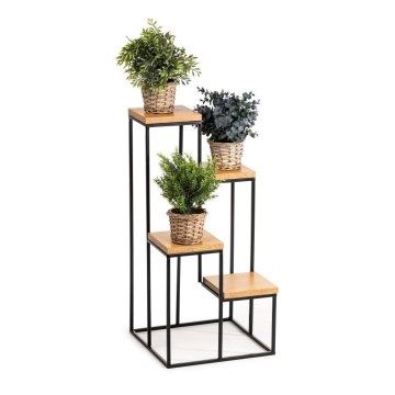 Blomsterställ KASKADA 70x34 svart/brun