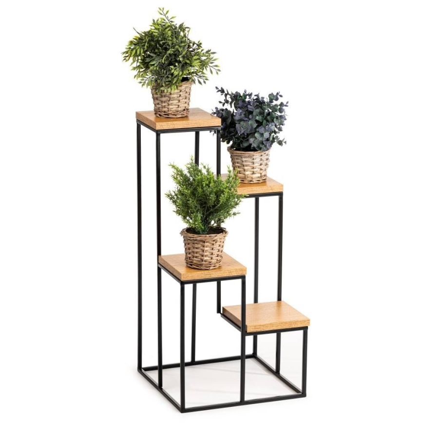 Blomsterställ KASKADA 70x34 svart/brun