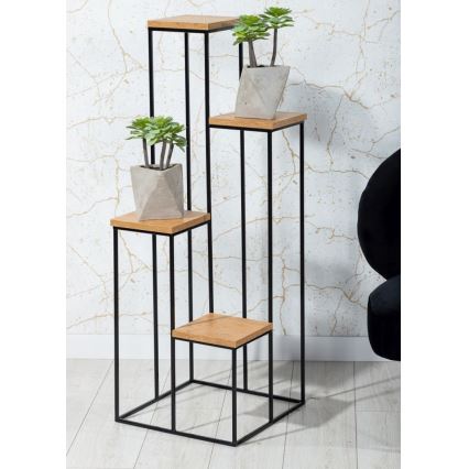 Blomsterställ KASKADA 70x34 svart/brun