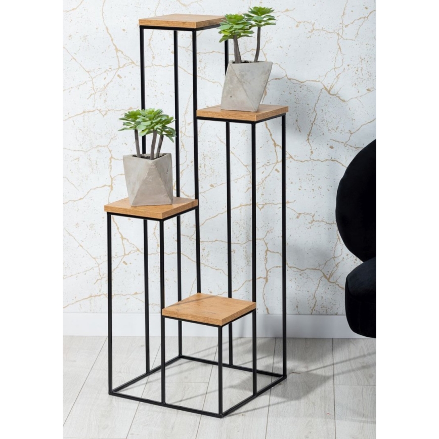 Blomsterställ KASKADA 70x34 svart/brun