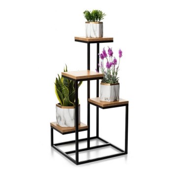 Blomsterställ KASKADA 79x40 svart/brun