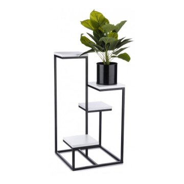 Blomsterställ KASKADA 79x40 svart/vit