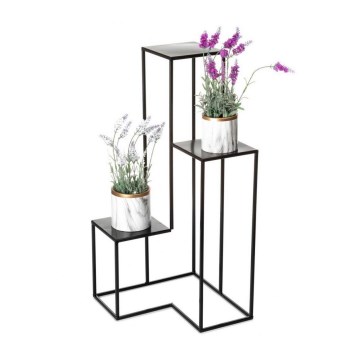 Blomsterställ KASKADA 85x40 cm svart