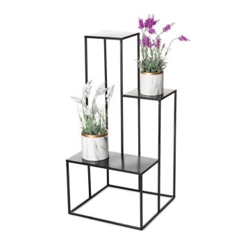Blomsterställ KASKADA 85x40 cm svart