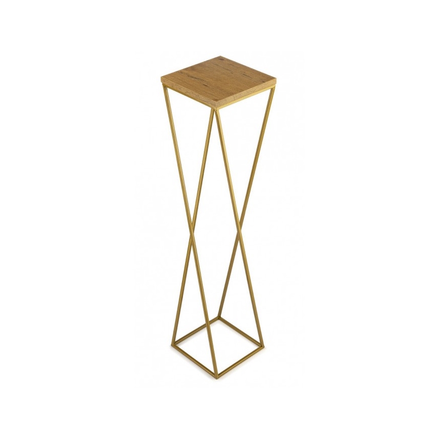 Blomsterställ LOFT 100x24 cm guld/brun