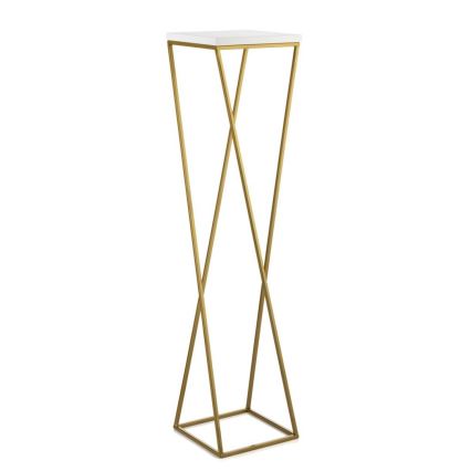Blomsterställ LOFT 100x24 cm guld/vit