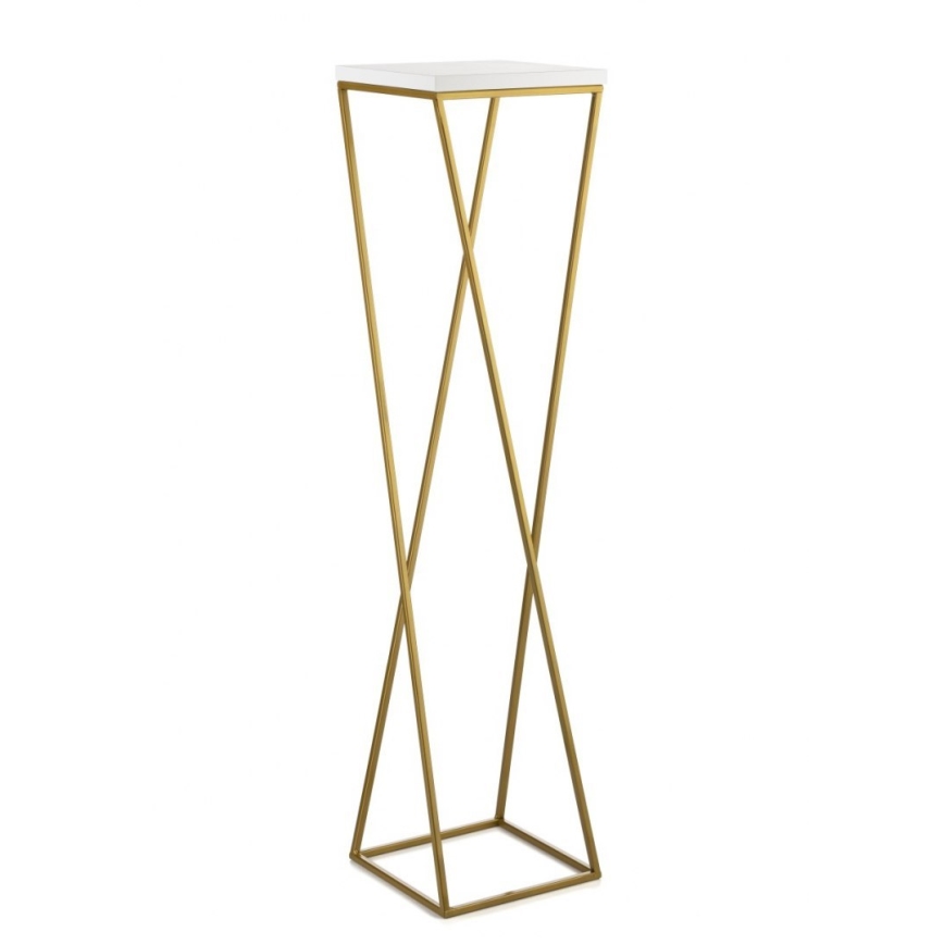 Blomsterställ LOFT 100x24 cm guld/vit