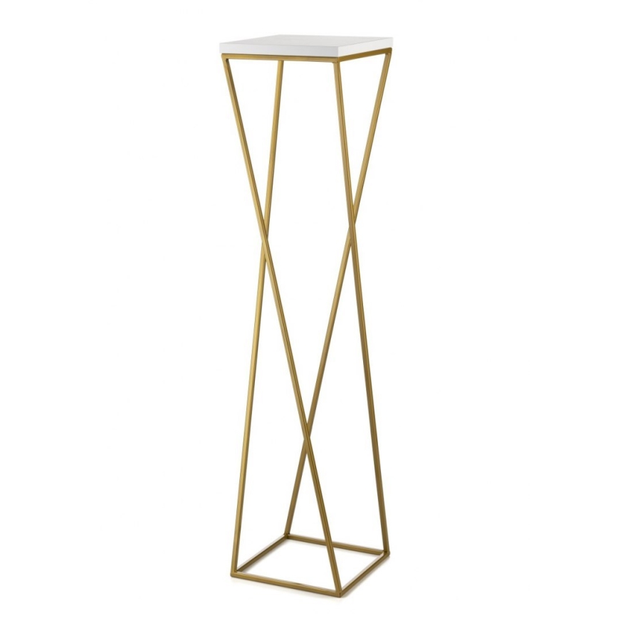 Blomsterställ LOFT 100x24 cm guld/vit