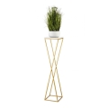 Blomsterställ LOFT 100x24 cm guld/vit
