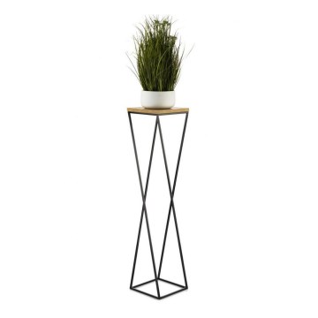 Blomsterställ LOFT 100x24 cm svart/brun
