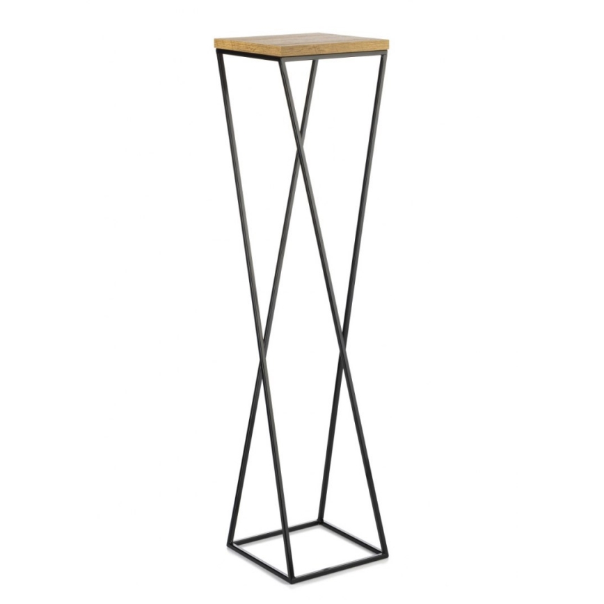 Blomsterställ LOFT 100x24 cm svart/brun