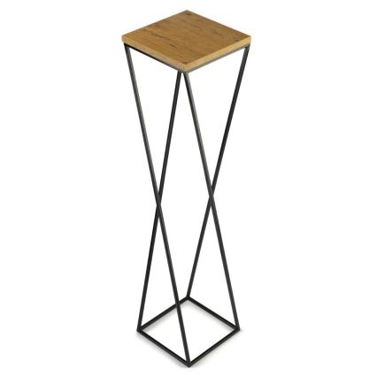 Blomsterställ LOFT 100x24 cm svart/brun