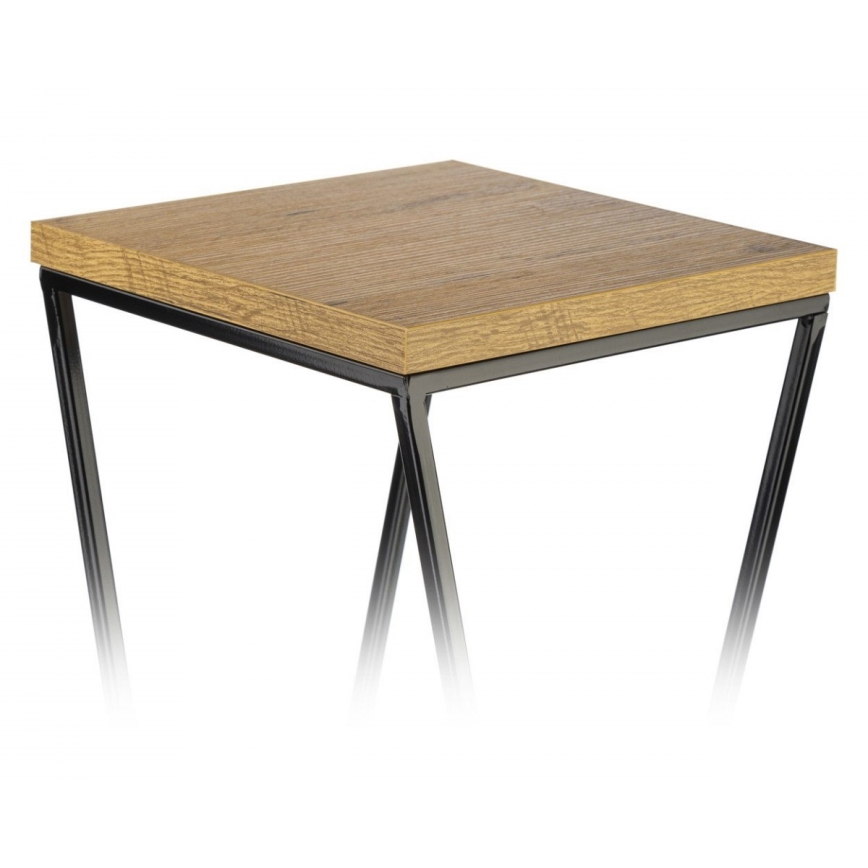 Blomsterställ LOFT 100x24 cm svart/brun