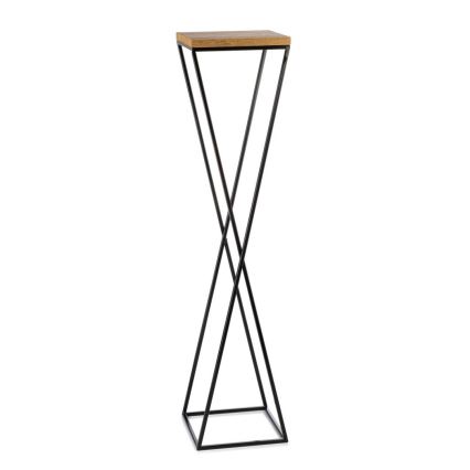 Blomsterställ LOFT 100x24 cm svart/brun