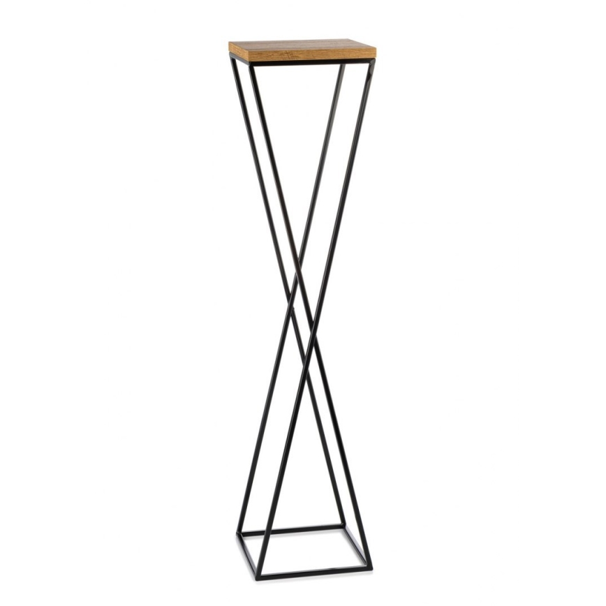 Blomsterställ LOFT 100x24 cm svart/brun