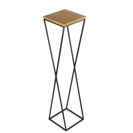 Blomsterställ LOFT 100x24 cm svart/brun