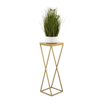 Blomsterställ LOFT 70x24 cm guld/brun