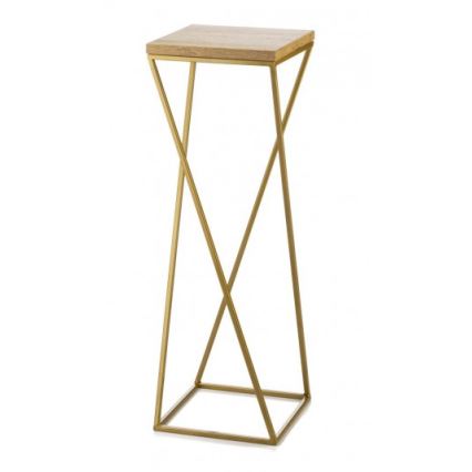 Blomsterställ LOFT 70x24 cm guld/brun