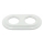 Bohemia-Design - Dubbel retro porslinsram, vit