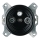 Bohemia-Design - Retro porslin-TV/SAT-W-uttag utan ram svart