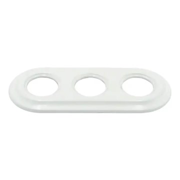 Bohemia-Design - Retro porslinsram, 3-fack, vit