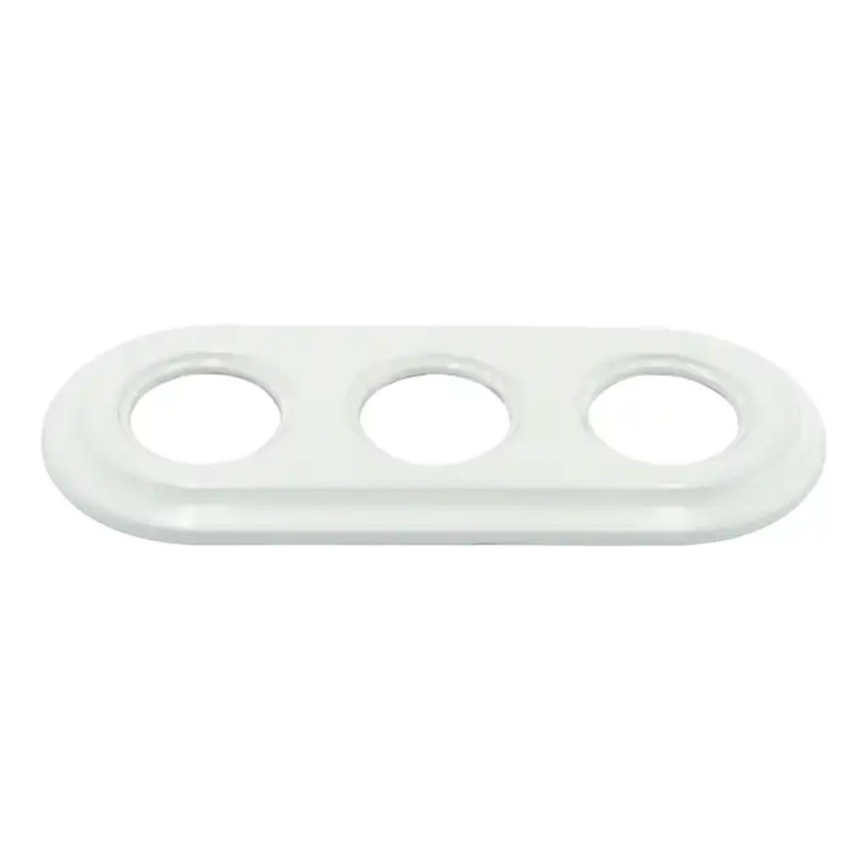 Bohemia-Design - Retro porslinsram, 3-fack, vit