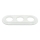 Bohemia-Design - Retro porslinsram, 3-fack, vit