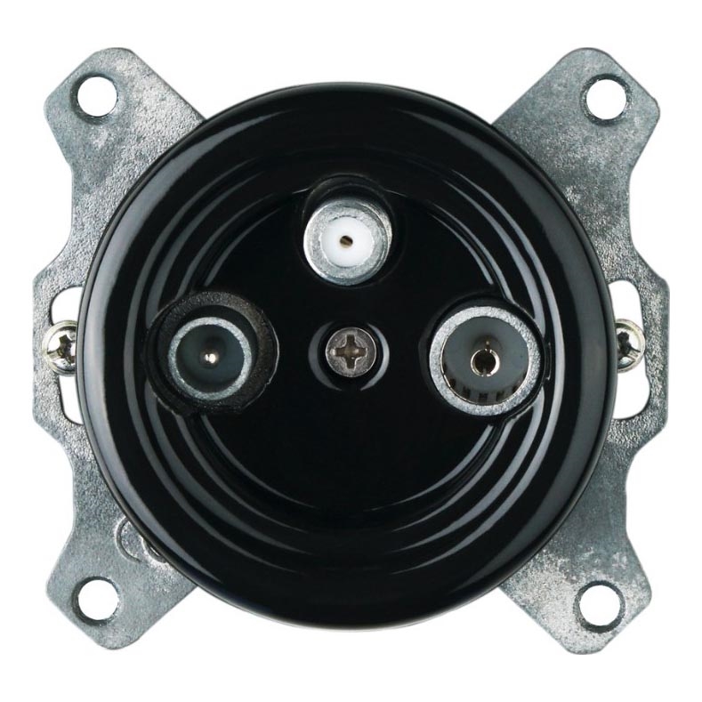 Bohemia-Design - Retro porslinsuttag TV/SAT-W utan ram, svart