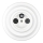 Bohemia-Design - Retro TV/SAT-W-uttag i porslin med ram, vit