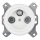 Bohemia-Design - Retro TV/SAT-W-uttag i porslin utan ram, vit