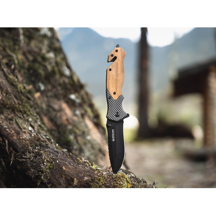 Böker - Fickkniv Magnum Blomkvist Olive 20,5 cm olivträ
