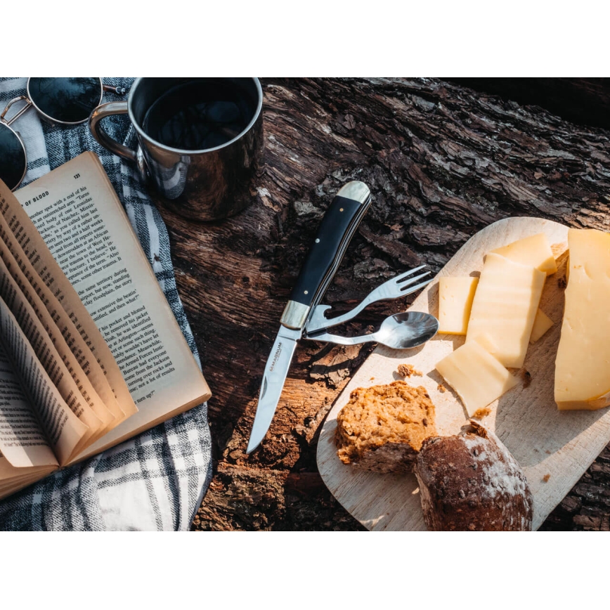 Böker - fickkniv med bestick Magnum Bon Appetite 18,7 cm pakka