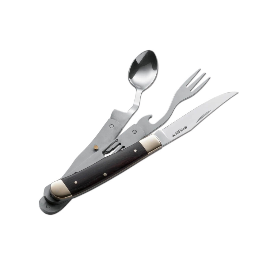 Böker - fickkniv med bestick Magnum Bon Appetite 18,7 cm pakka