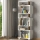 Bokhylla BLOK 165x60 cm vit/brun