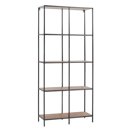Bokhylla CARLO 170x78 cm svart/brun
