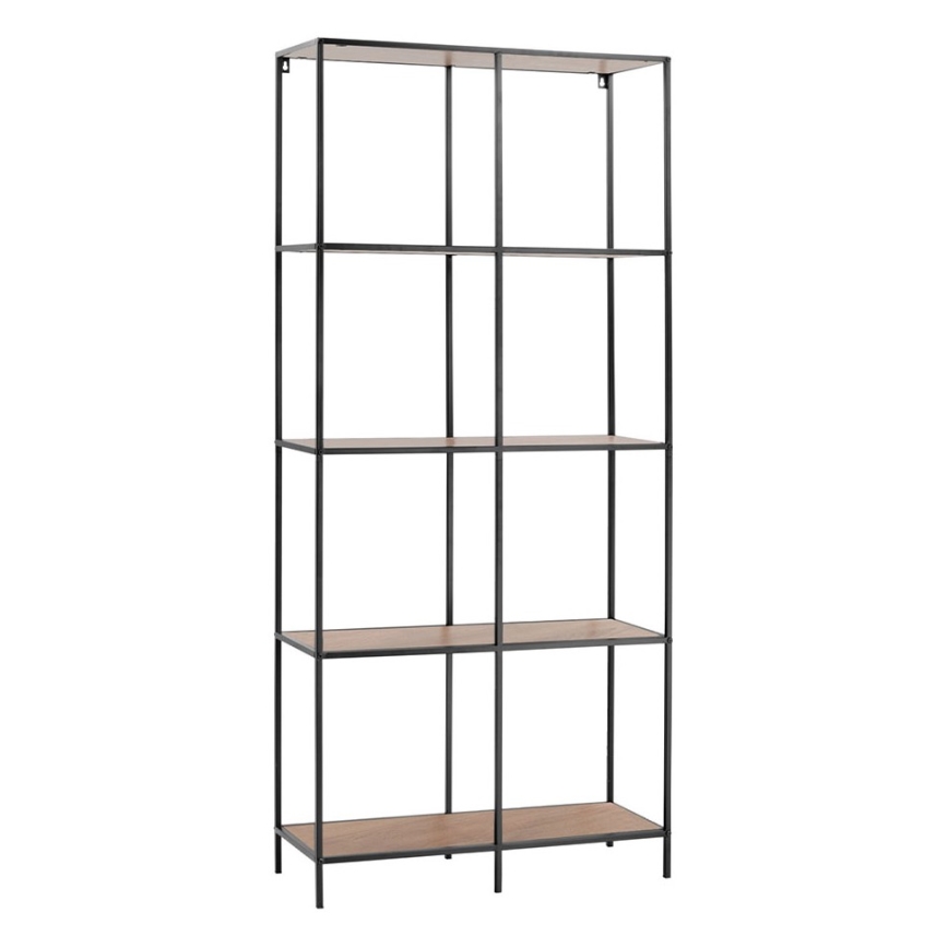 Bokhylla CARLO 170x78 cm svart/brun
