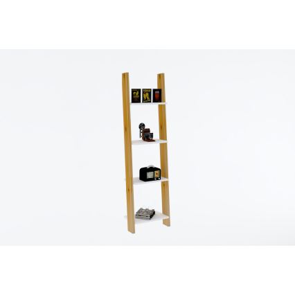 Bokhylla FAYKO 170x49 cm beige/vit