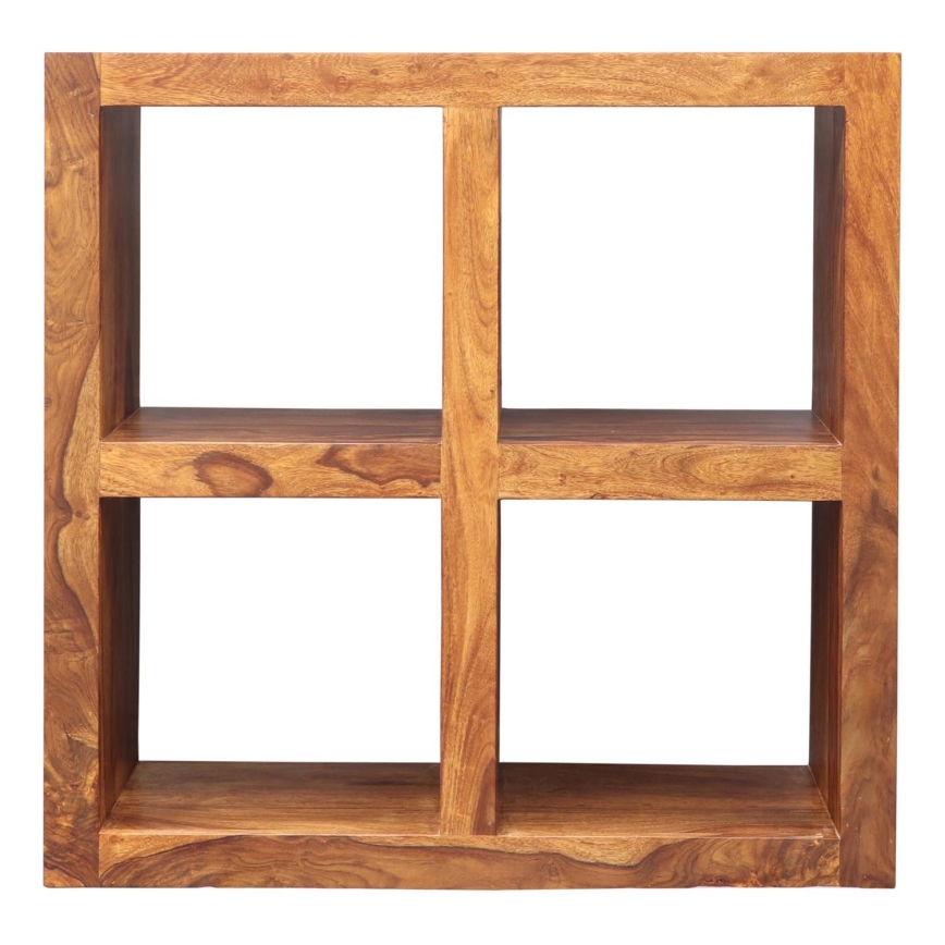 Bokhylla GANI 90x90 cm massivt trä/rosenträ
