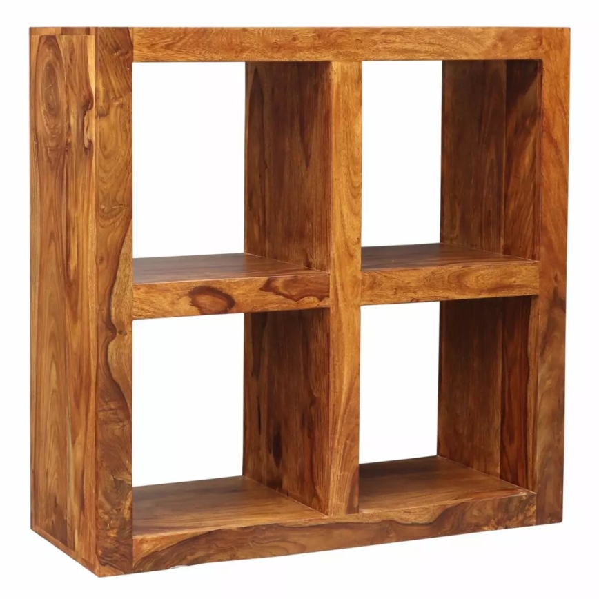 Bokhylla GANI 90x90 cm massivt trä/rosenträ