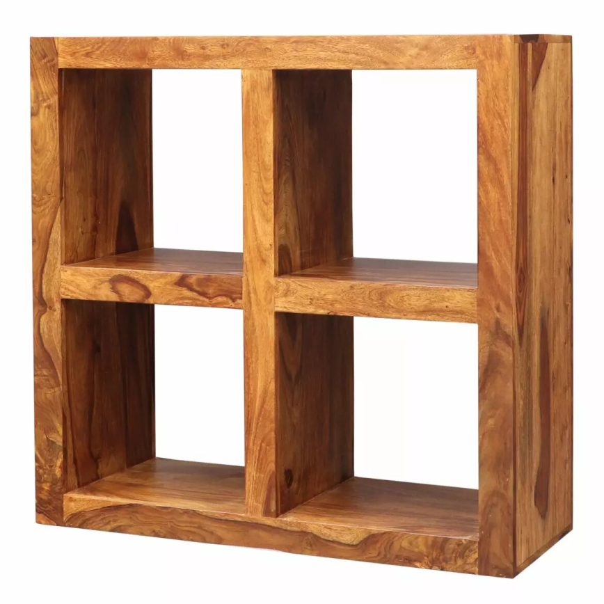Bokhylla GANI 90x90 cm massivt trä/rosenträ