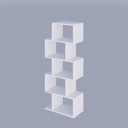 Bokhylla MERIC 15x60 cm vit