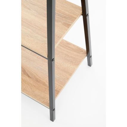 Bokhylla NARVIK 148x60 cm svart/ek sonoma