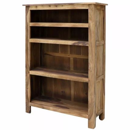 Bokhylla RAMI 135x90 cm massivt trä/rosenträ