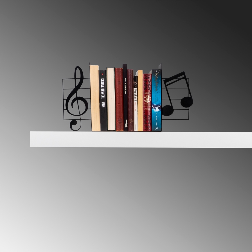 Bookstop 22x35,5 cm svart