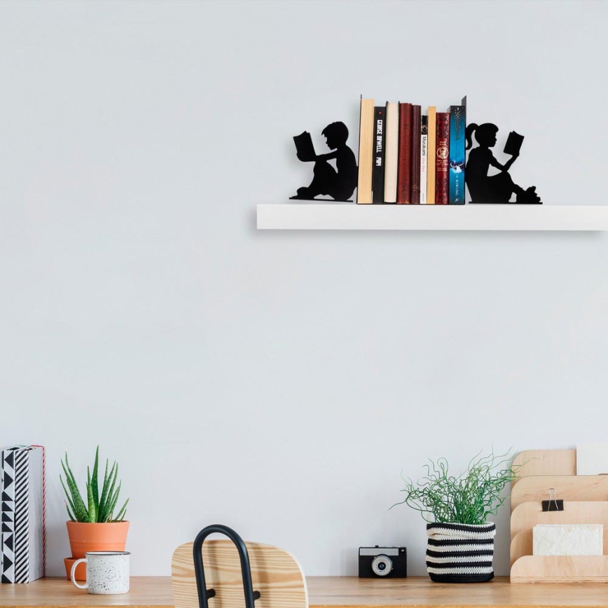 Bookstop 22x40,5 cm svart