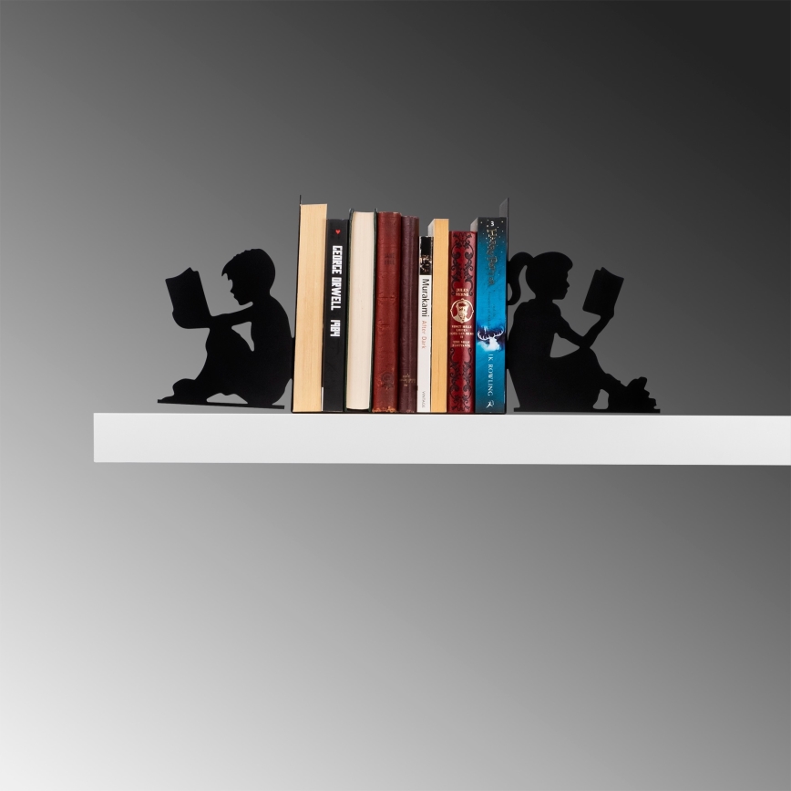 Bookstop 22x40,5 cm svart