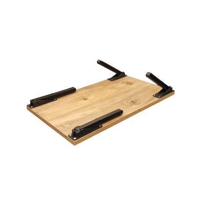 Bord för säng GUSTO 24,5x60 cm beige/svart