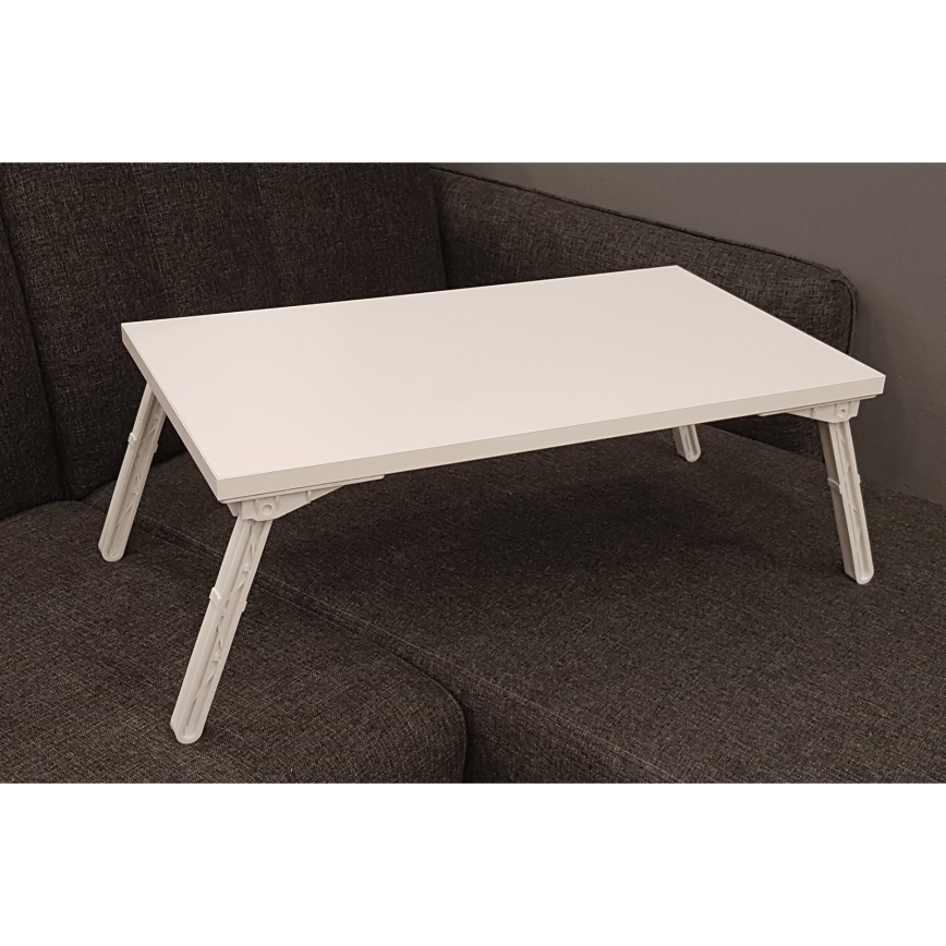 Bord för säng GUSTO 24x60 cm vit