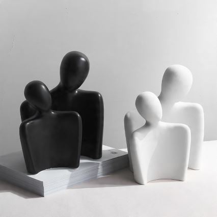 Borddekoration 20x5,5x14,5 cm svart